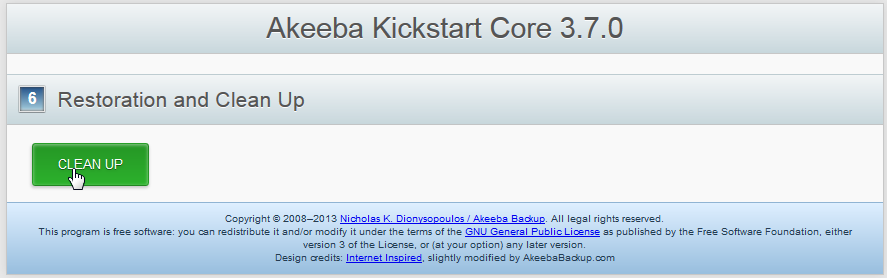 Using Akeeba Kickstart to Restore a Backup | InMotion Hosting