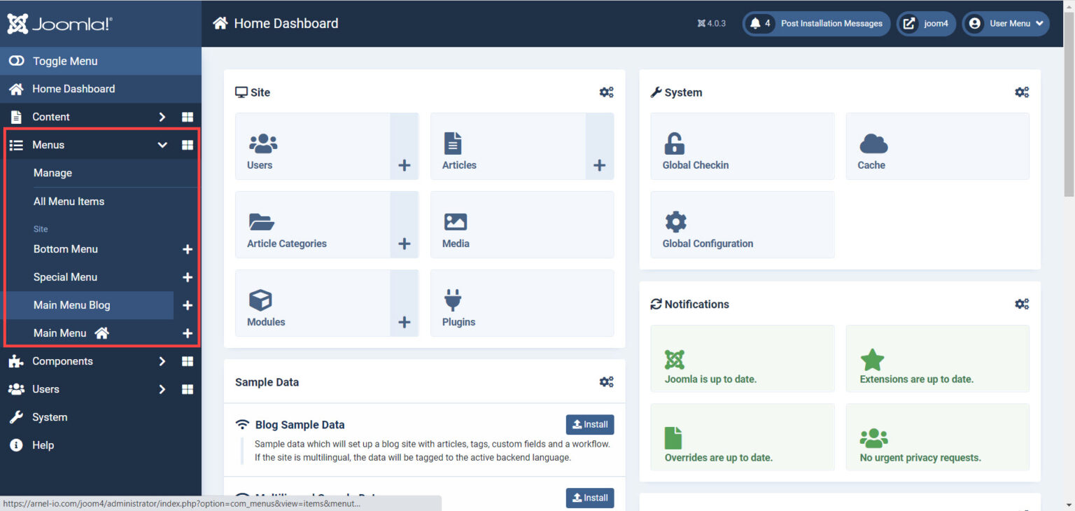 How To Add And Remove Menu Items In Joomla 4 0 InMotion Hosting