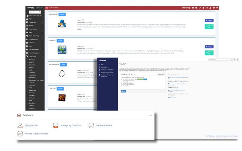 cPanel tools for eCommerce