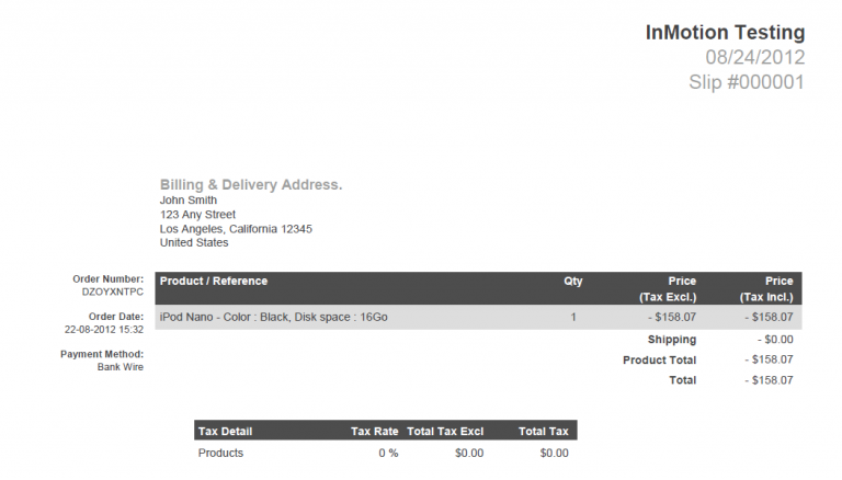 Creating a credit slip in PrestaShop 1.5 | InMotion Hosting