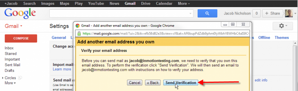 gmail putting my sent mail in inbox