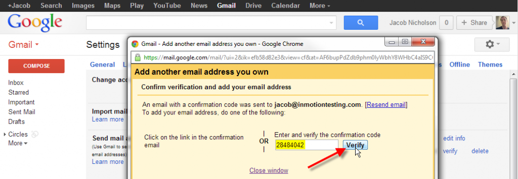 incoming email server for gmail