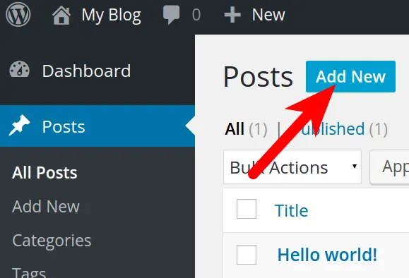 how to make blog posts on wordpress