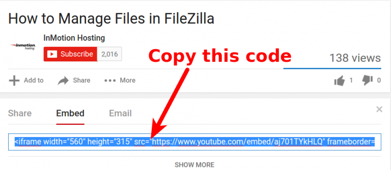 How To Add Or Embed A YouTube Video In A Web Page