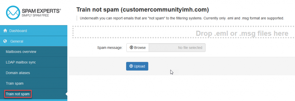 Train Spam Experts Email Not Spam Inmotion Hosting Support Center 