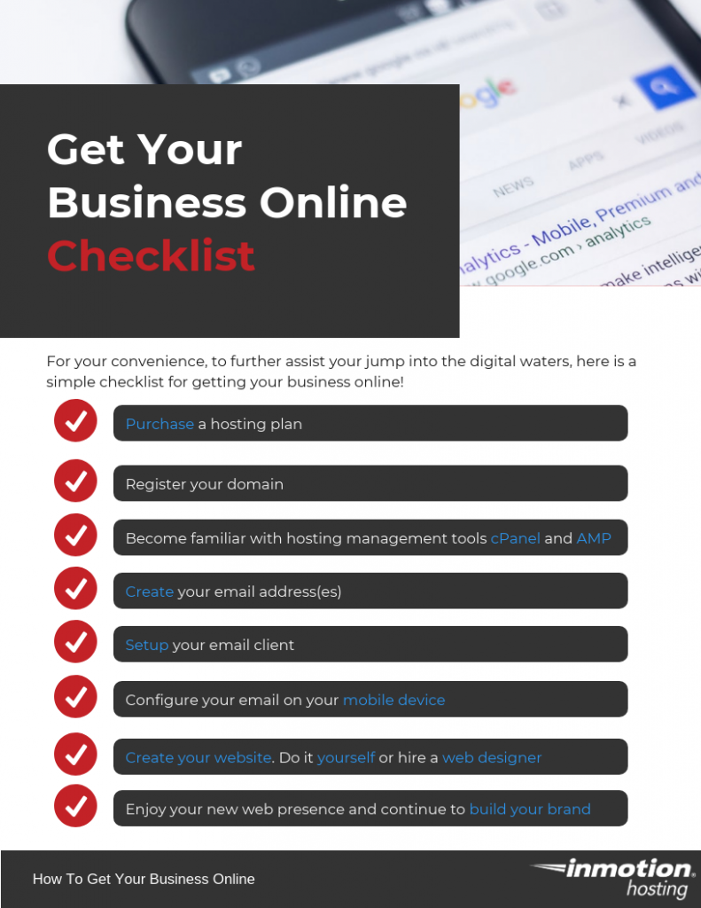 How To Get Your Business Online Quickly | InMotion Hosting