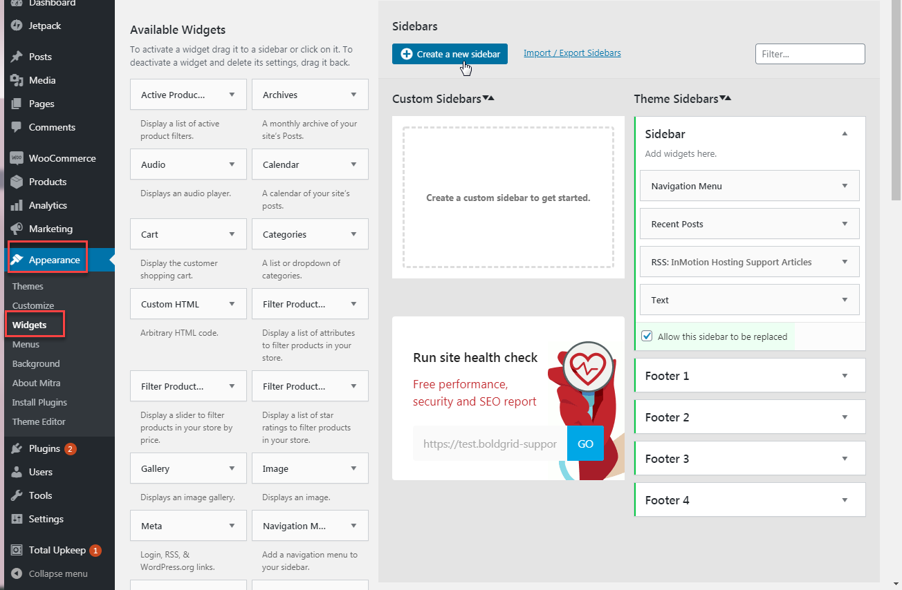 add menu item to wordpress admin sidebar