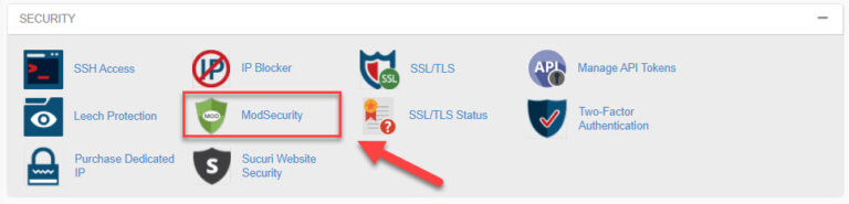 comodo modsecurity cpanel