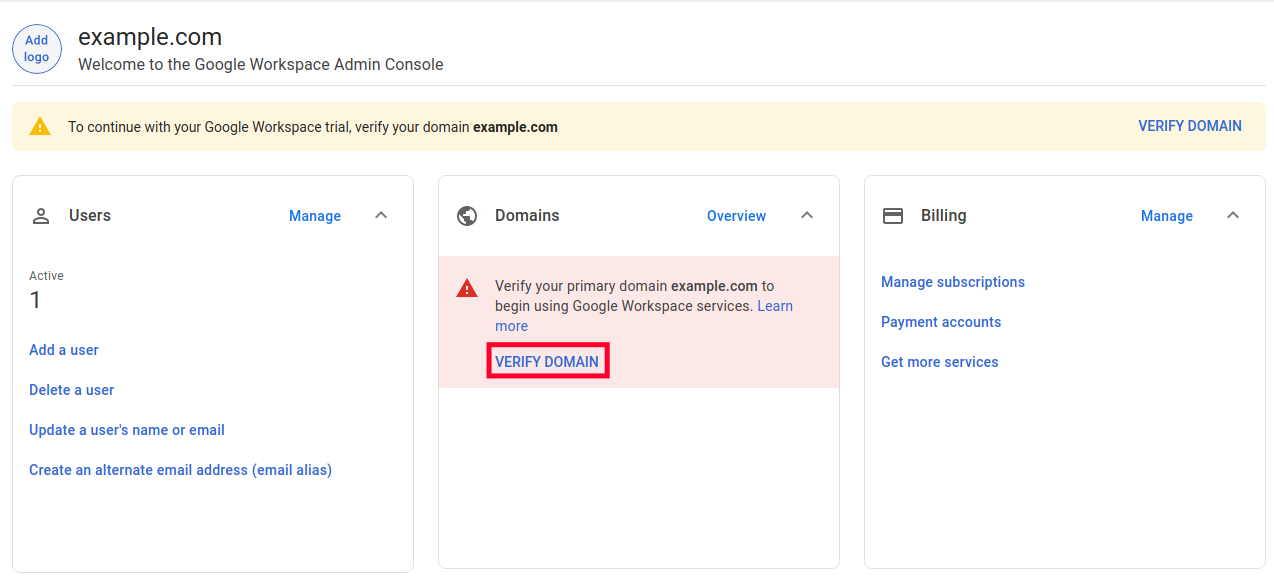 How To Verify Your Domain With Google Workspace InMotion Hosting