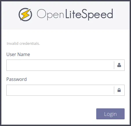 Tutorial] How to setup and login to OpenLiteSpeed webadmin console - Blog  Posts - CyberPanel Community
