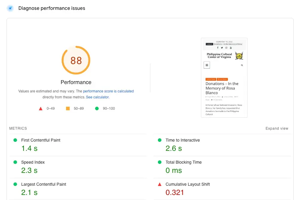 Low score on google pagespeed insight and GTmetrix – Brizy Help Center